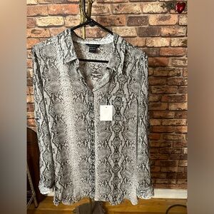 Moda International Crepe Chiffon Python Tunic  - New, never worn